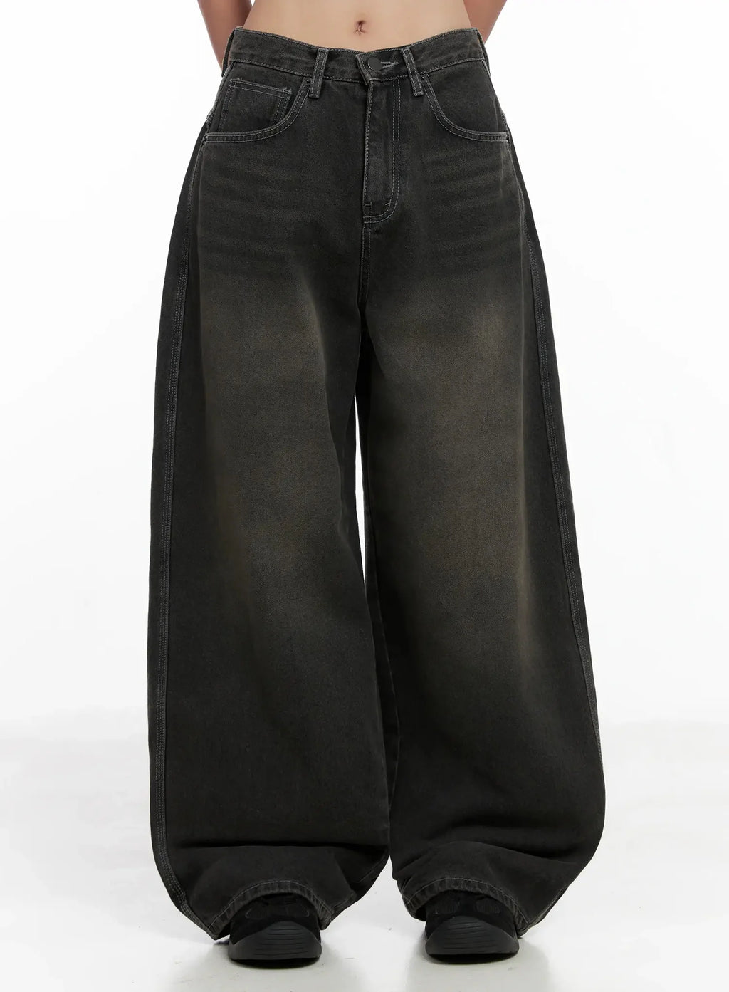 Hari Dark Washed Baggy Jeans IG527