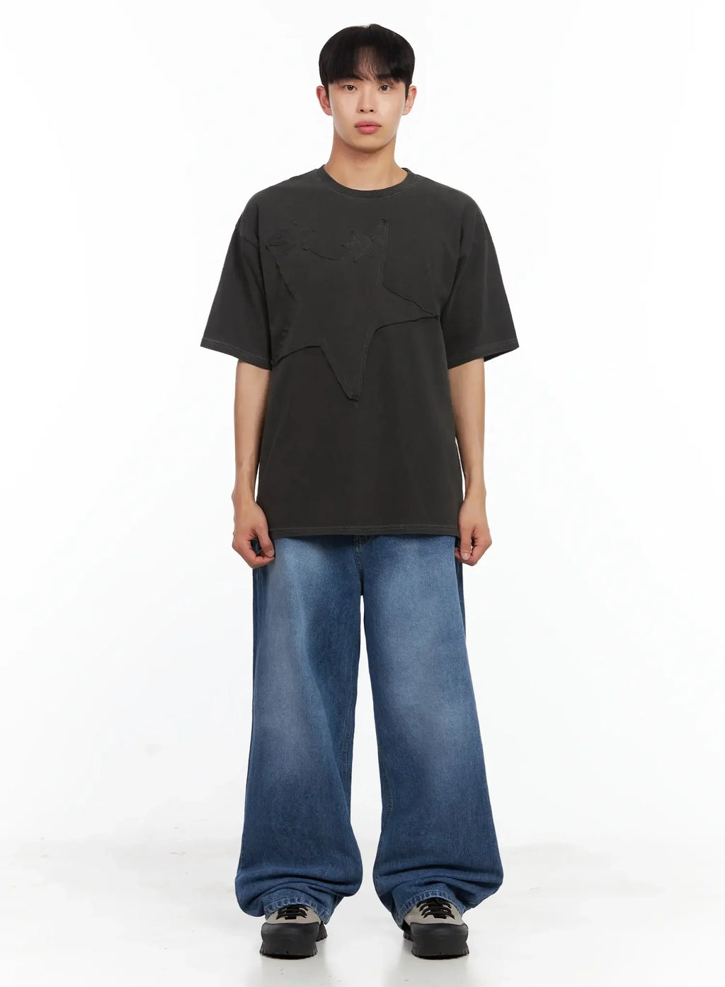 Men's Star Patch T-Shirt IL516