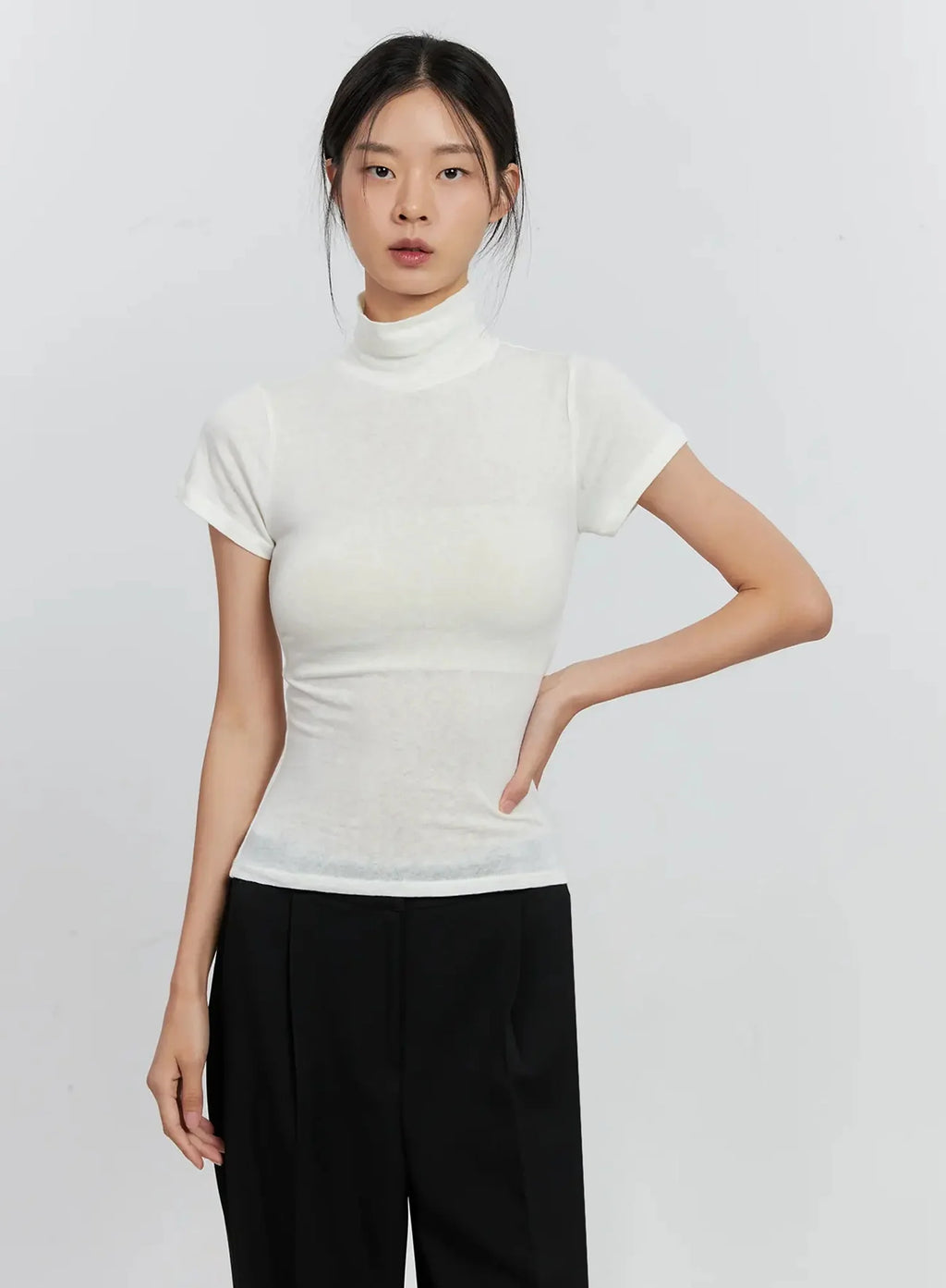 Soft Knit Short Sleeve Top IS516