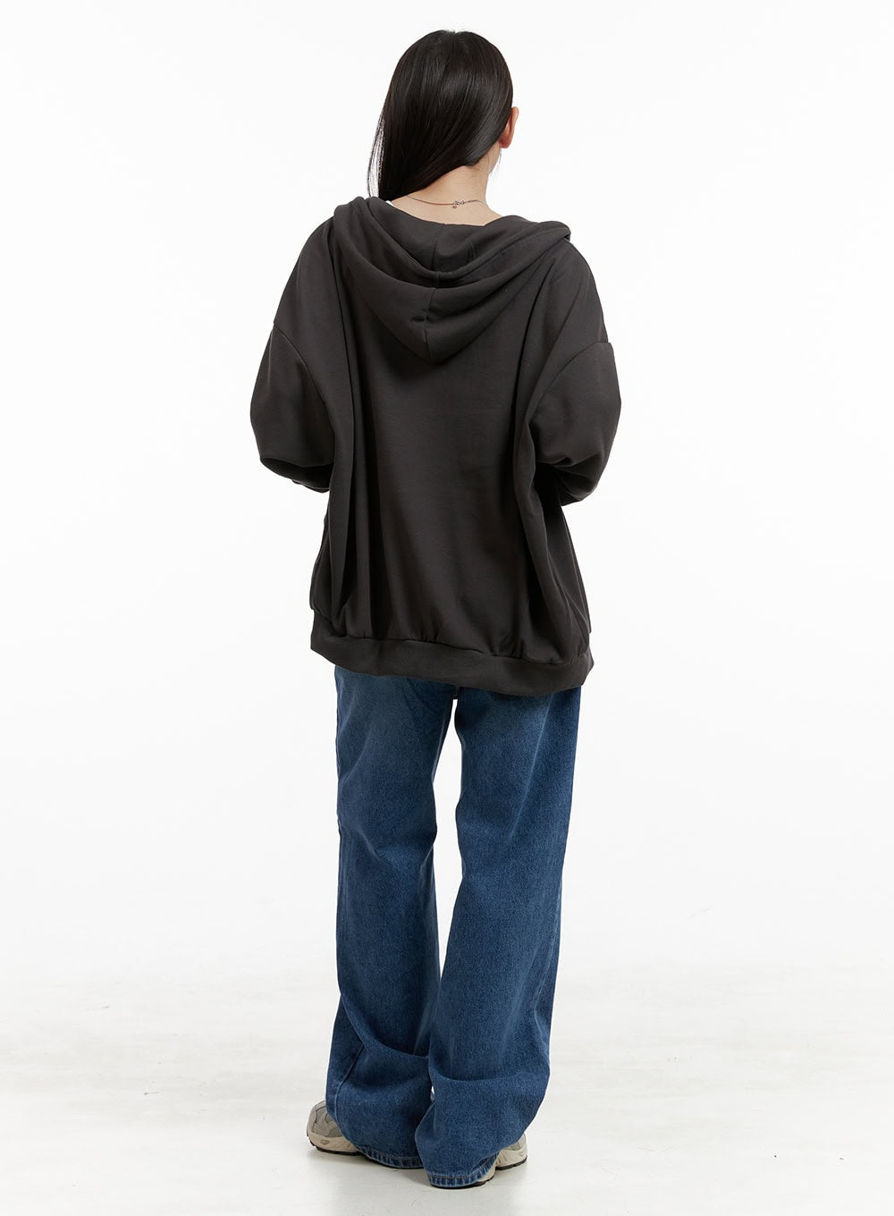 Acubi Oversized Two-Way Zip-Up Sweatshirt CL431