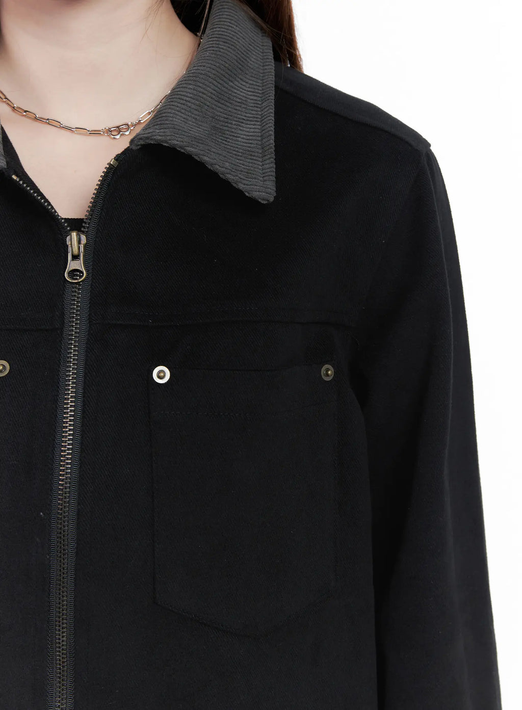 Corduroy Collar Jacket CG529