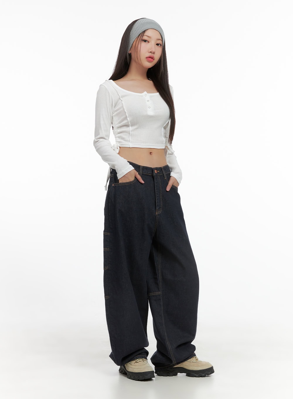 Trixie Cargo Baggy Jeans CS404