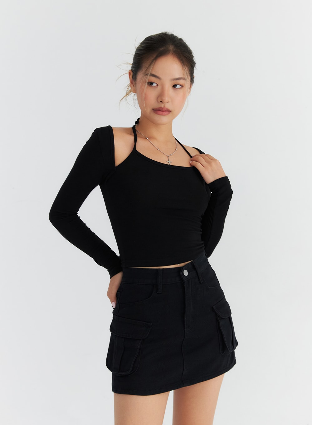 Halter-Neck Bolero Style Top CO313