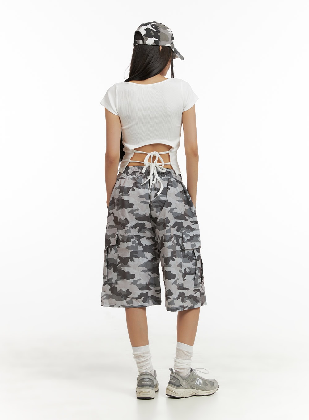 Slim Basic U-Neck Crop Top CU414