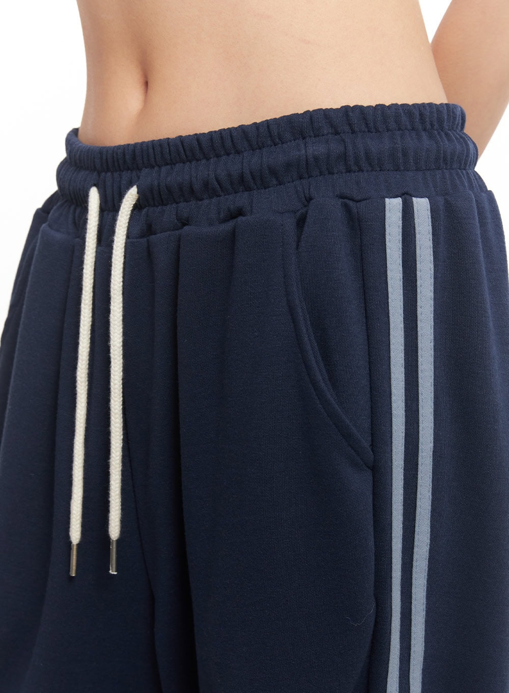 Cotton Wide-Leg Trackpants CA516