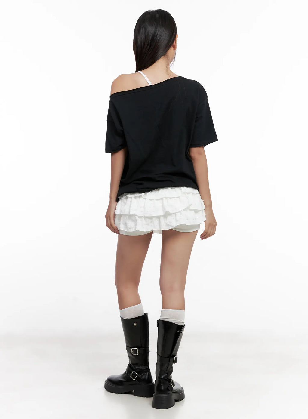 Tiered Ruffle Mini Skirt CL518