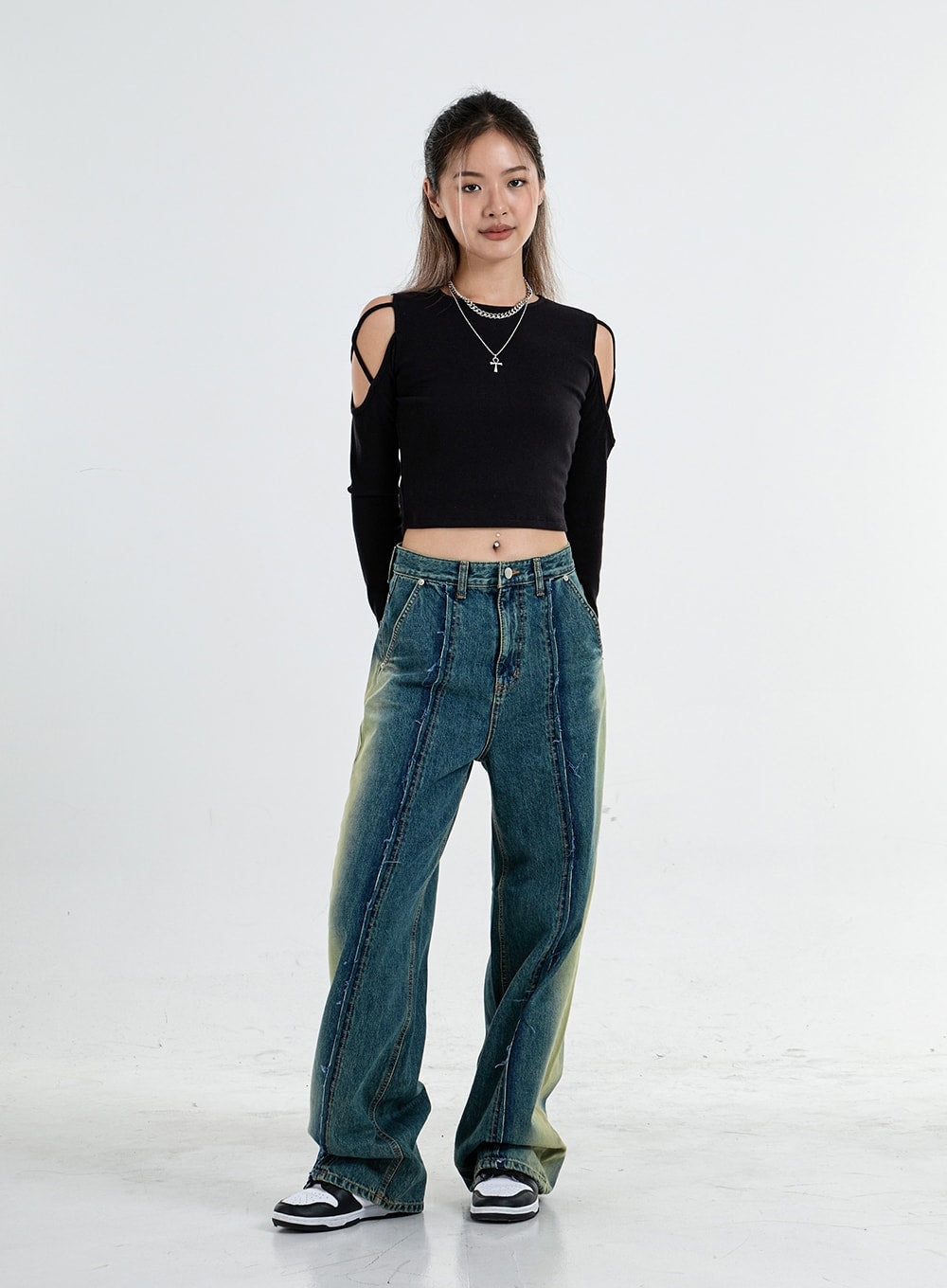 Simple Off Shoulder Crop Top CO04