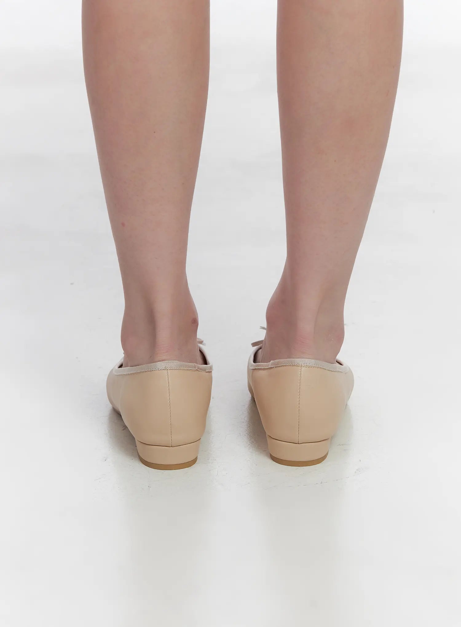 Eco Leather Ballet Flats With Bow CG520