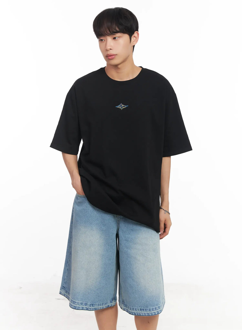 Men's Small Graphic Oversize Tee IU518