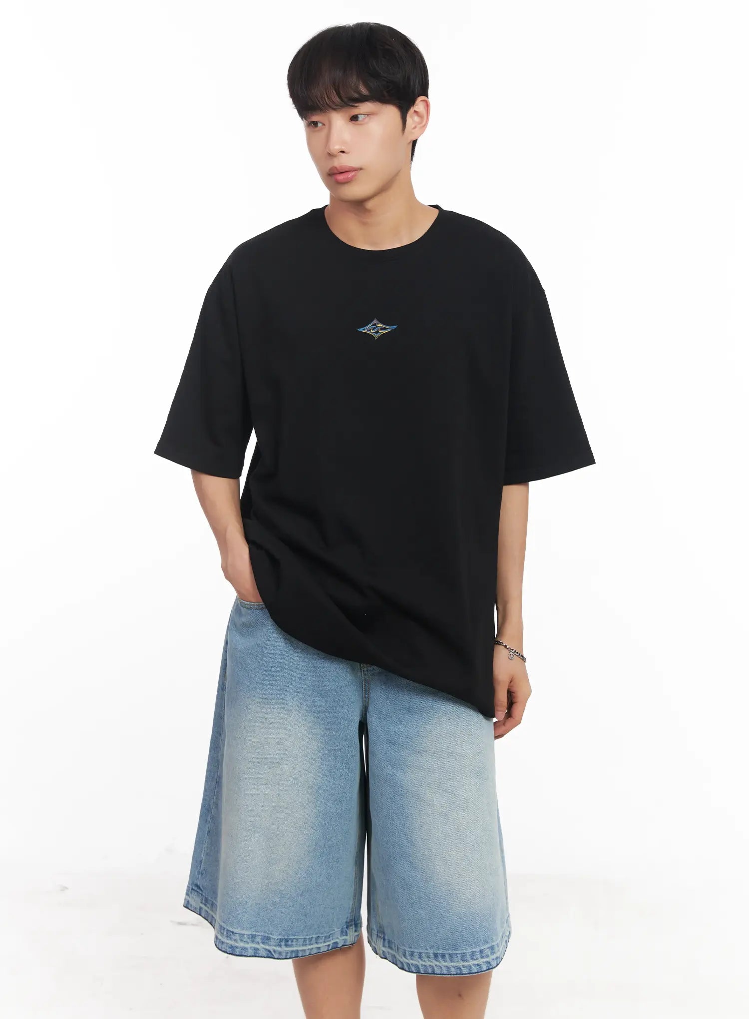 Men's Small Graphic Oversize Tee IU518