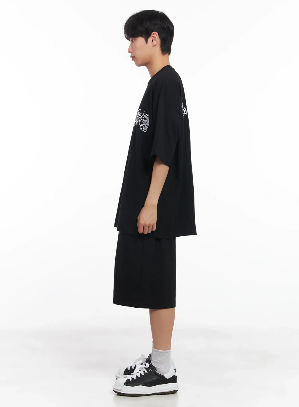 Men's Embroidered Graphic Sweat Shorts IU518