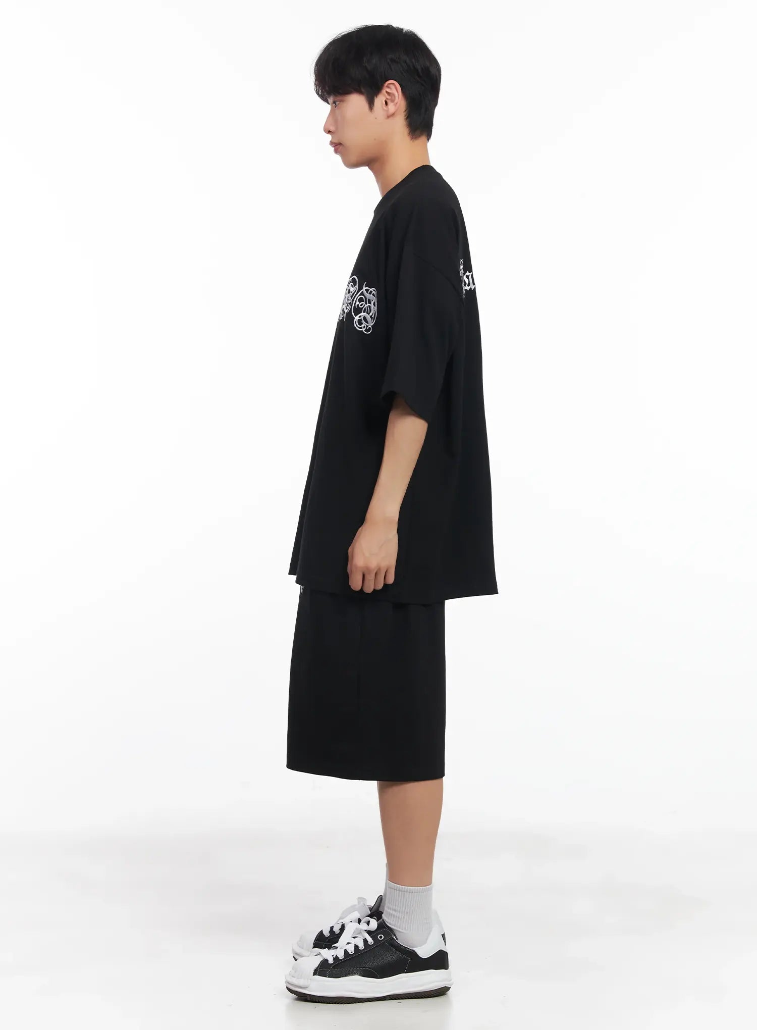 Men's Embroidered Graphic Sweat Shorts IU518