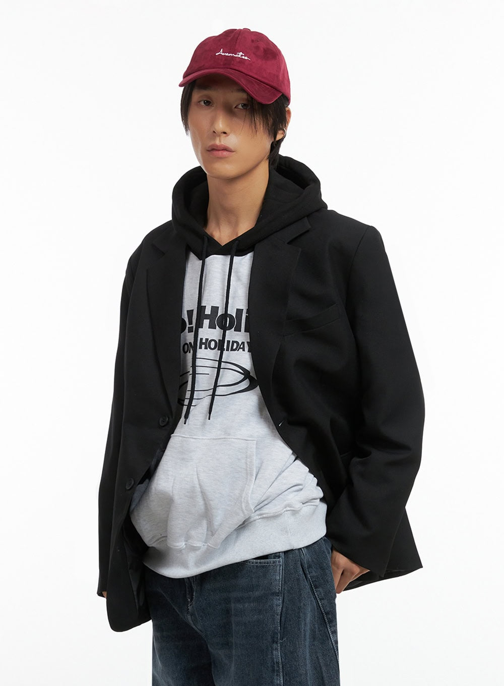 Men's Oversized Classic Blazer IO402