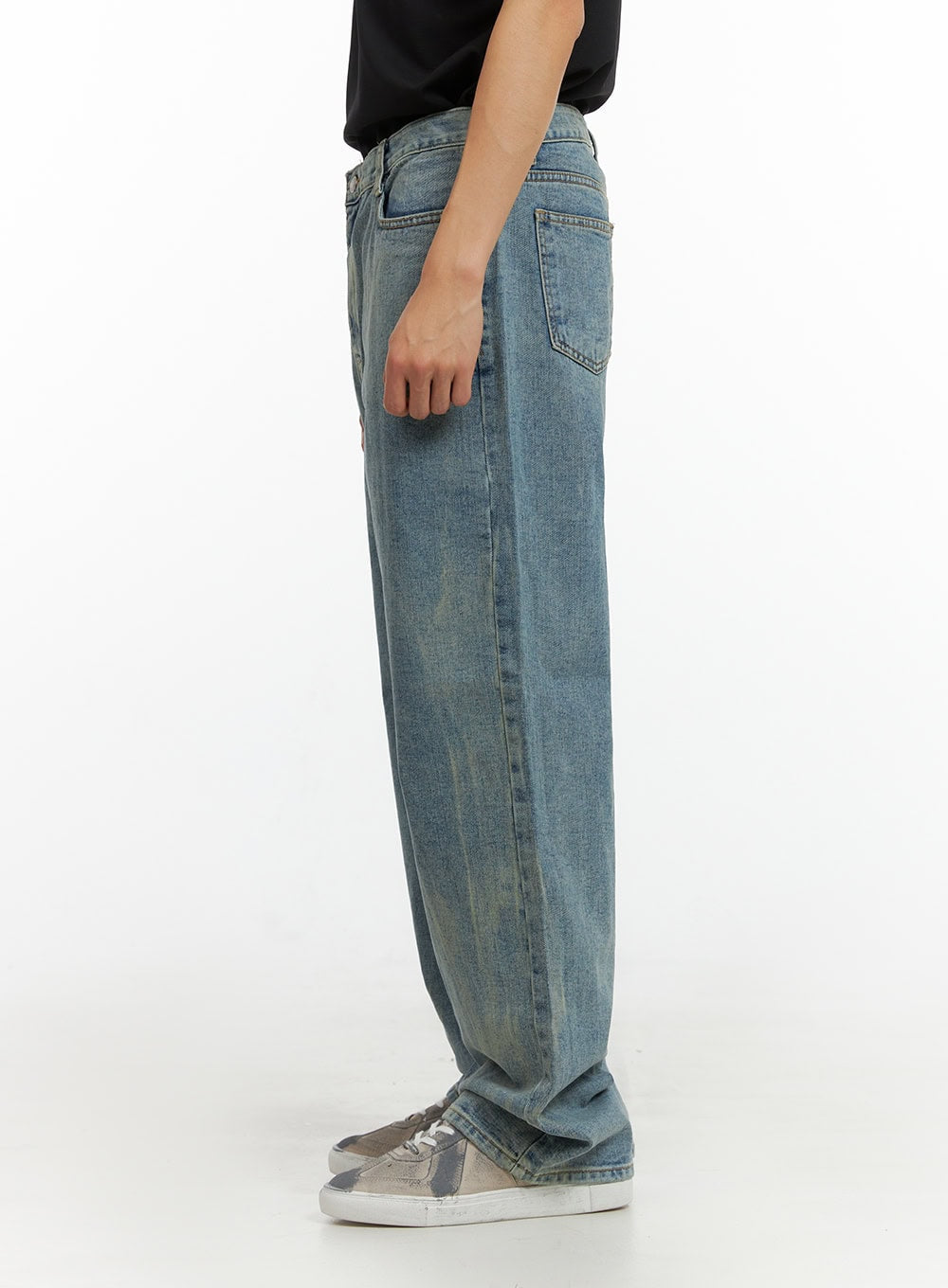 Men's Vintage Loose Fit Straight Jeans IU412