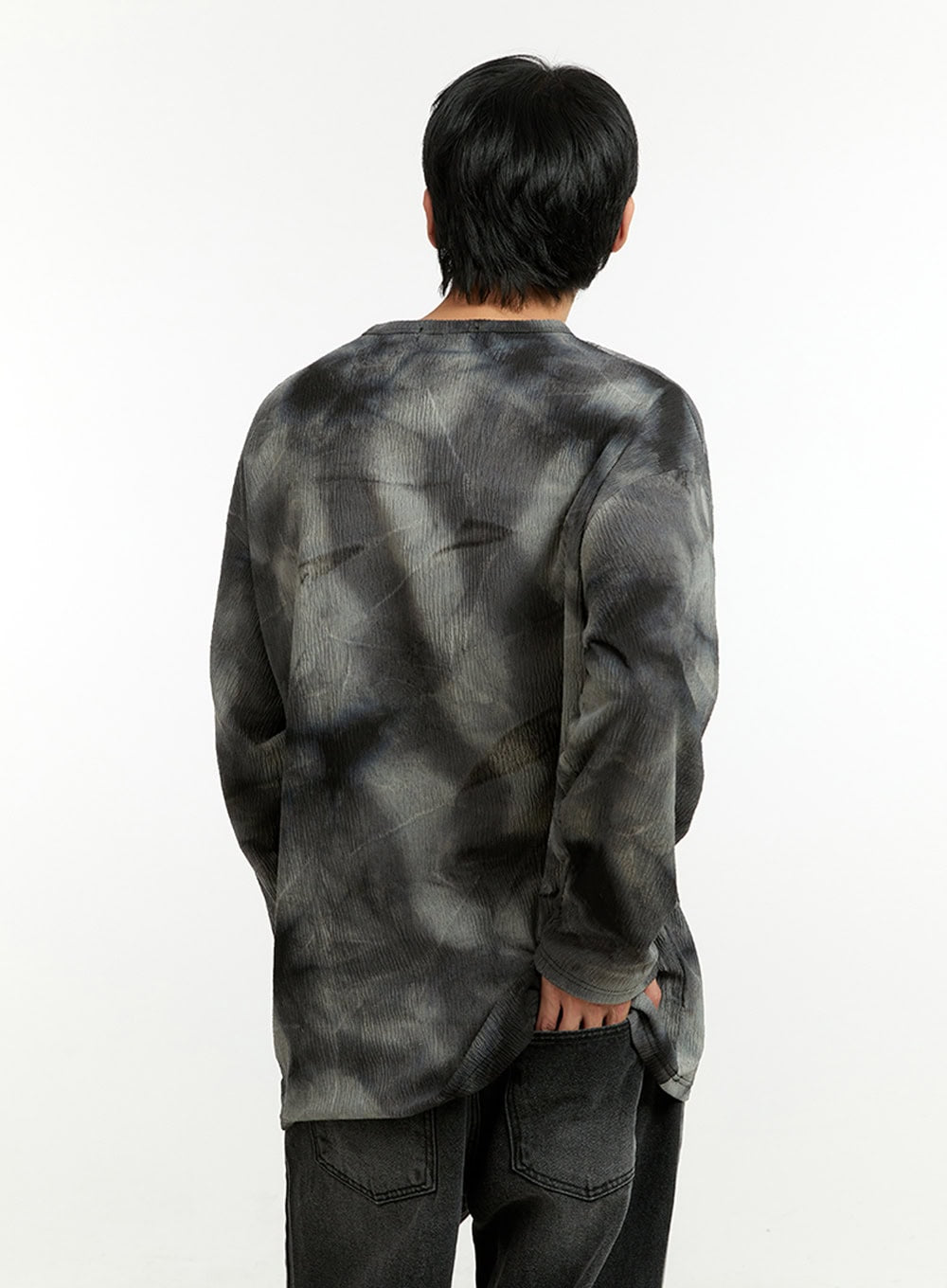 Men's Tie-Dye Oversized Long Sleeve IL412