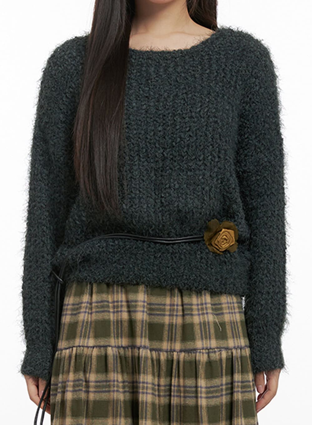 Classic Solid Long Sleeve Sweater IN415