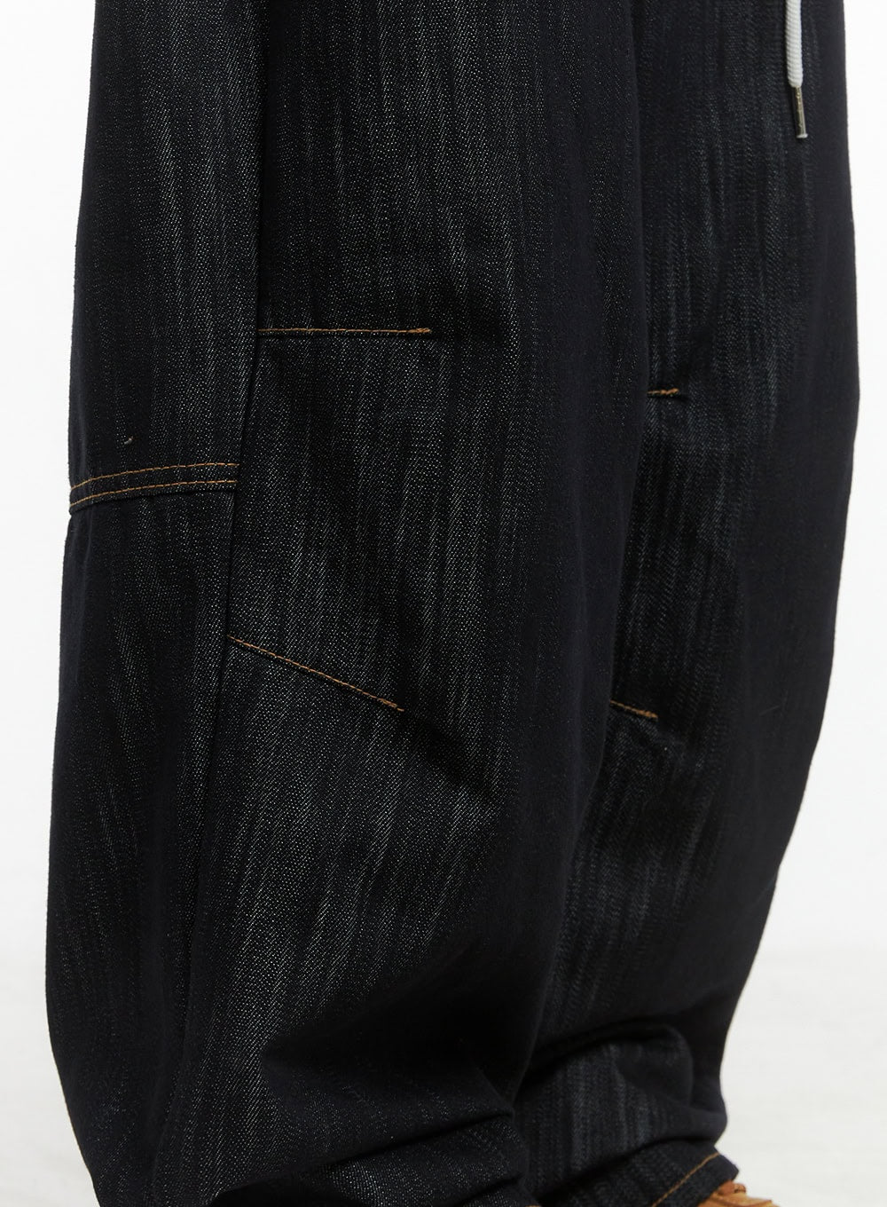 Nixie Casual String-Tie Waist Baggy Jeans CS430