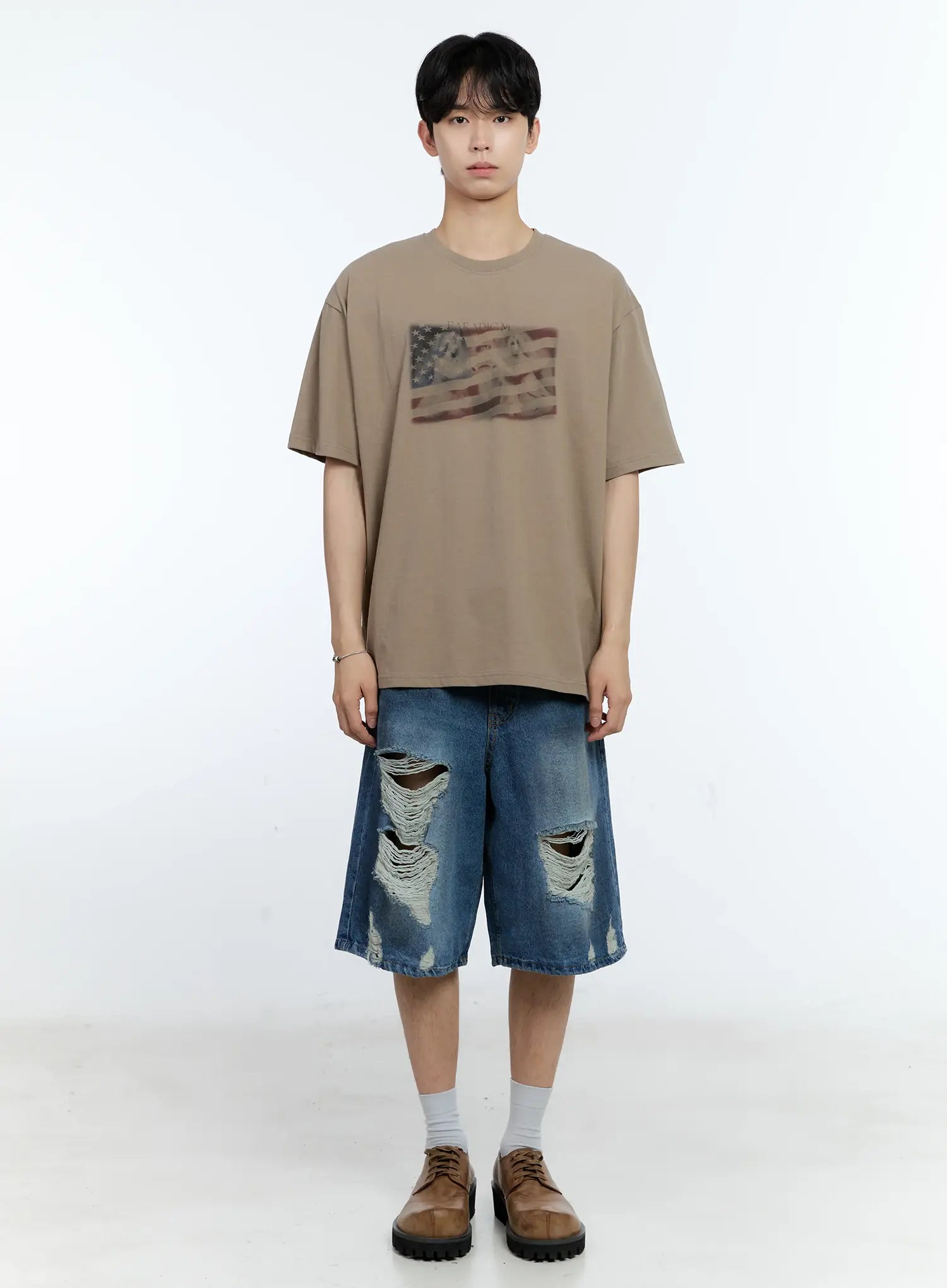 Men's Vintage Distressed Jorts IG501