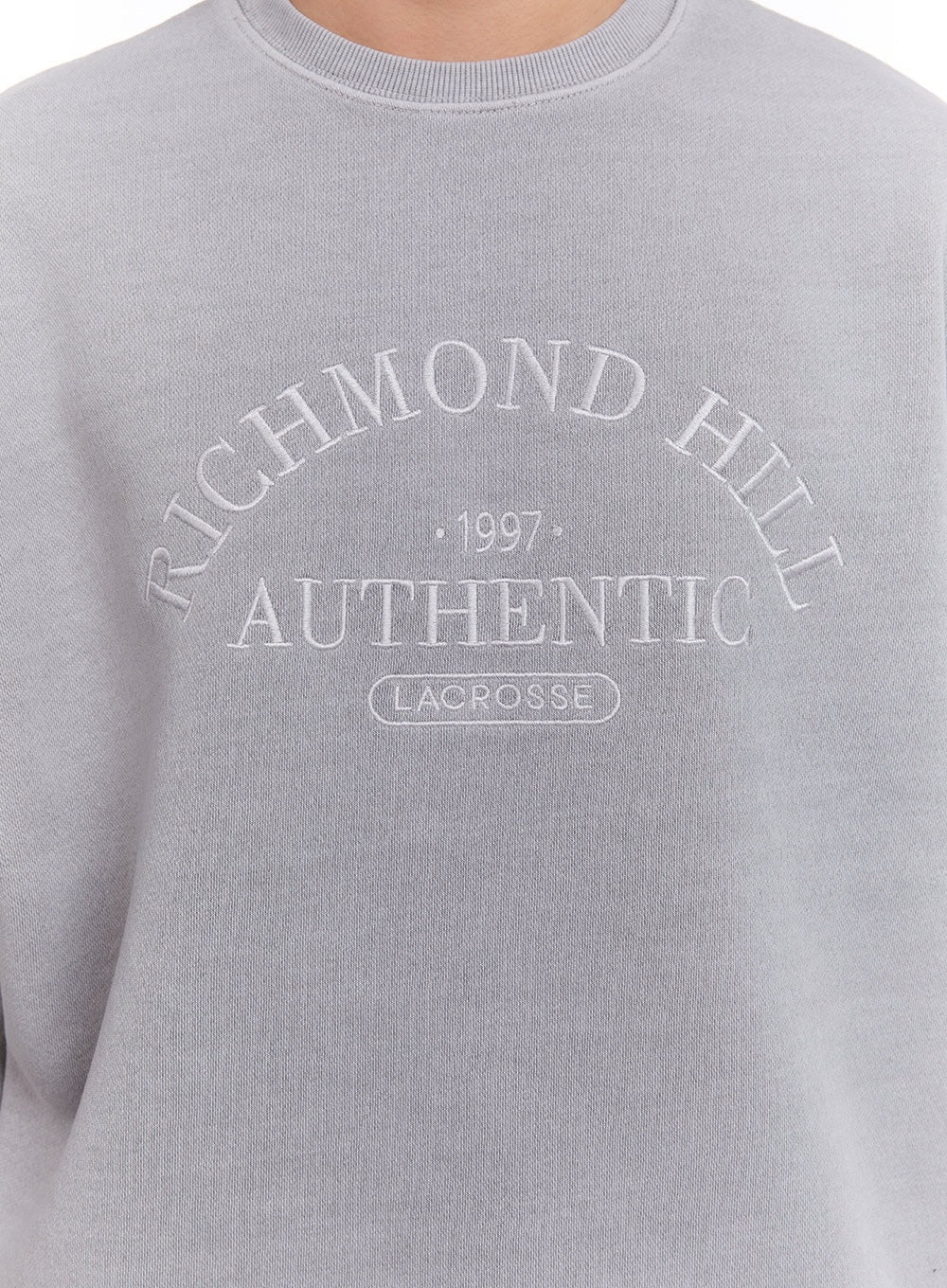 Men's Embroidered Crew Neck Sweatshirt IM512