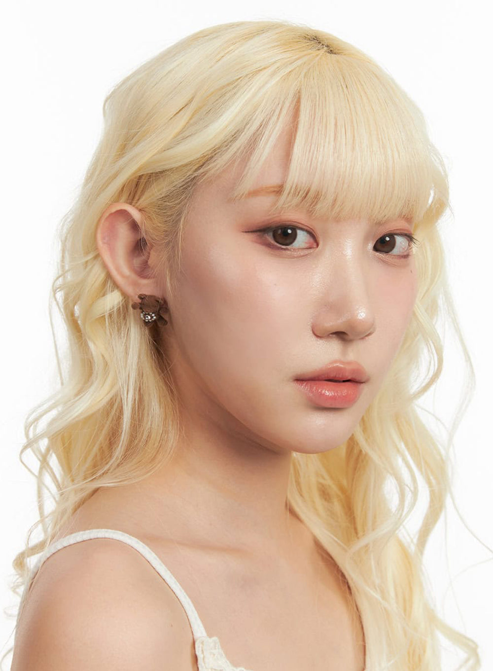 Dazzling Brown Bear Earrings IF527