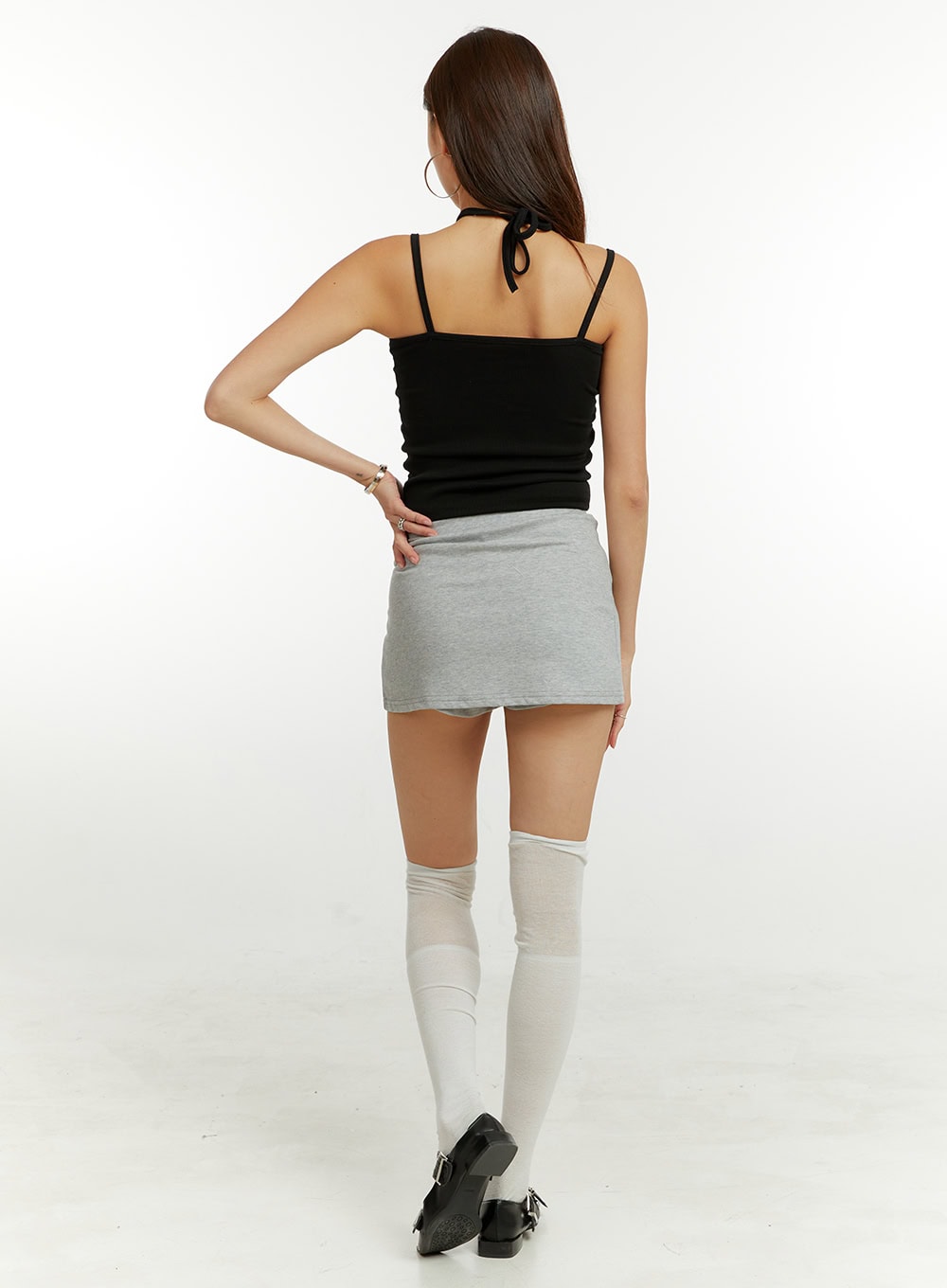 Simple Slit Mini Skirt CU424