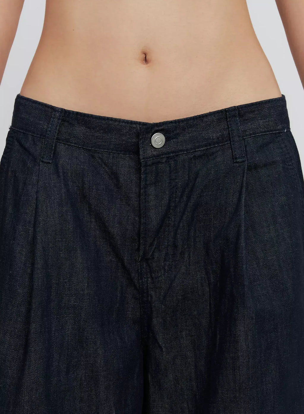 Elio Pintuck Wide-Leg Jeans IS516