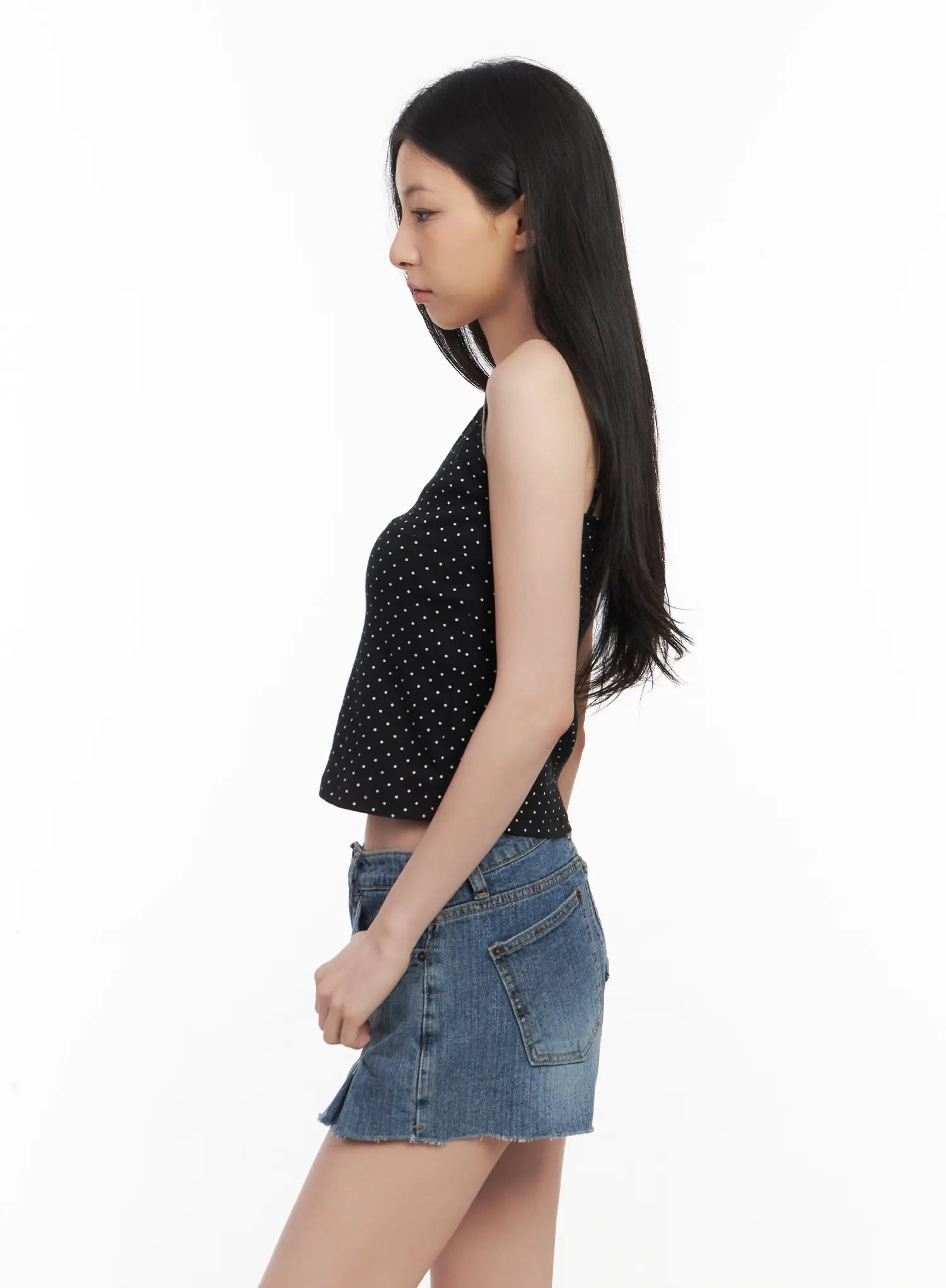 V-Neck Polka Dot Tank Top CL501