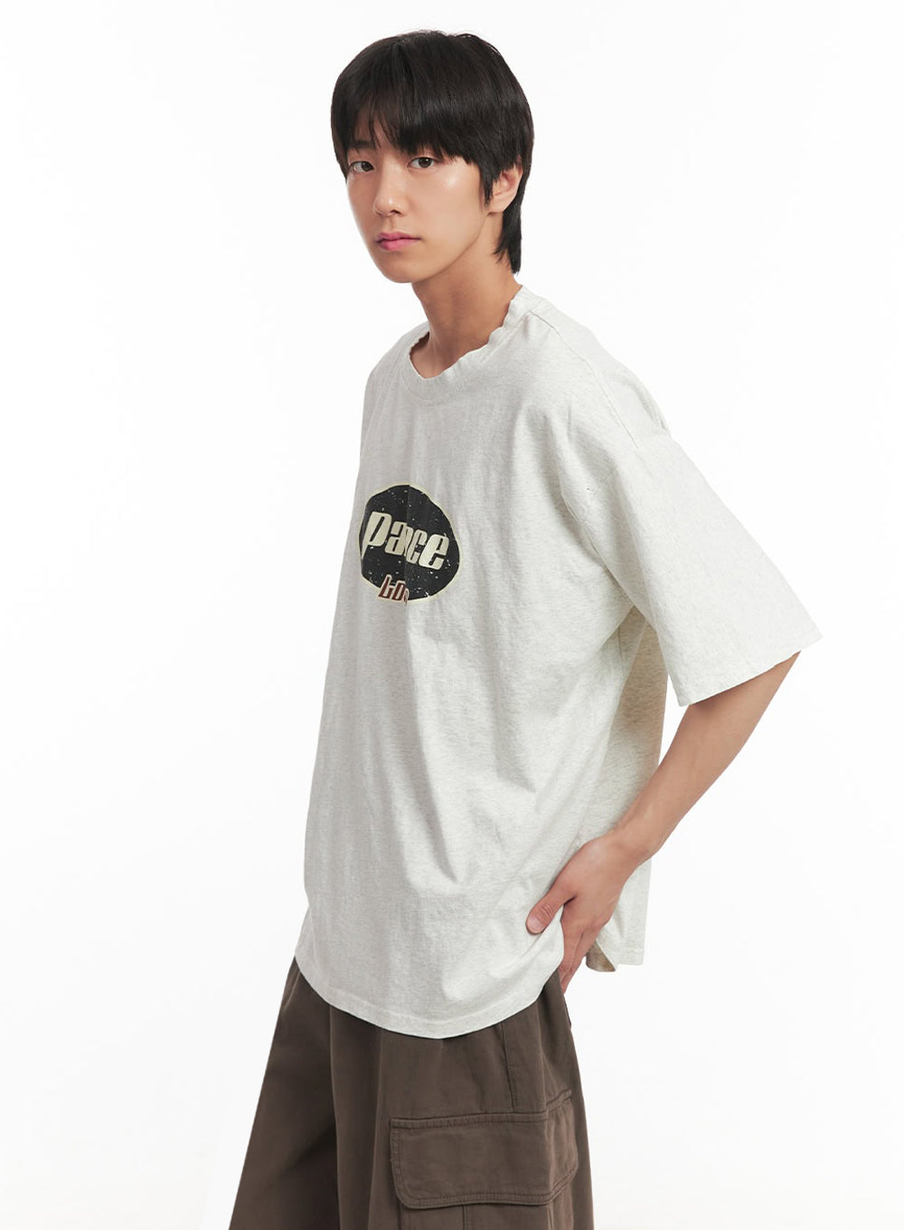 Men's Urban Graphic Oversize T-Shirt IA510