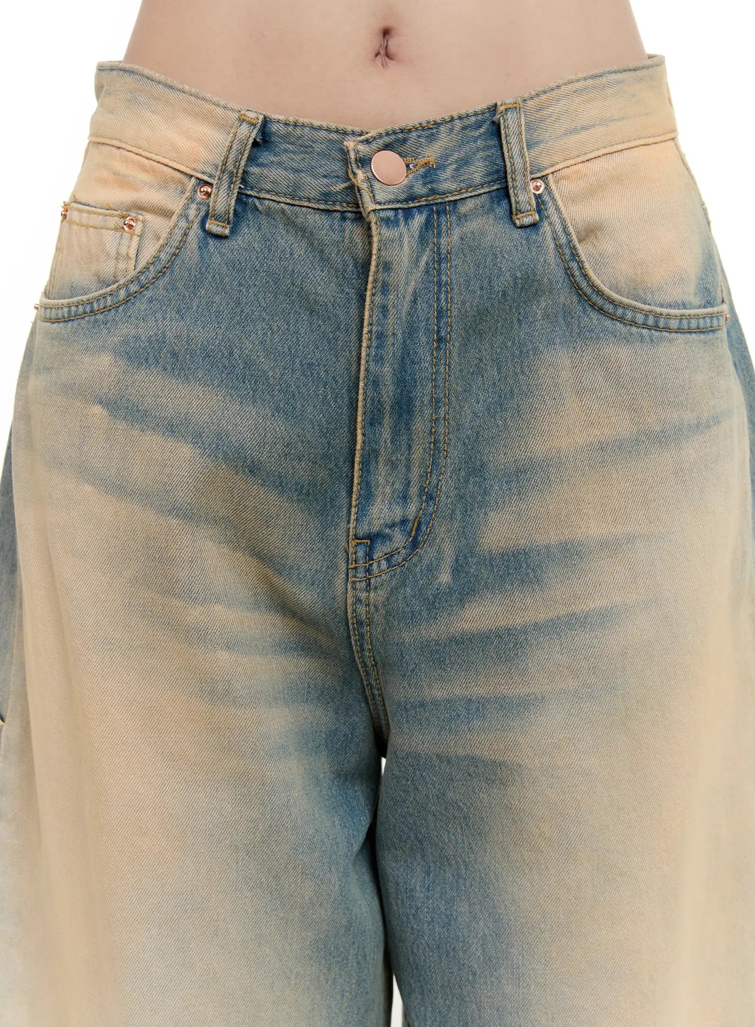 Danbi Washed Wide-Leg Denim Jeans CG501