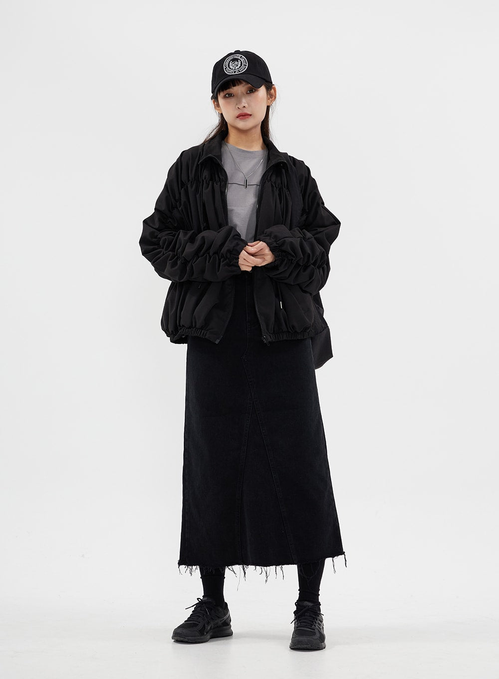 Denim Maxi Skirt CM3