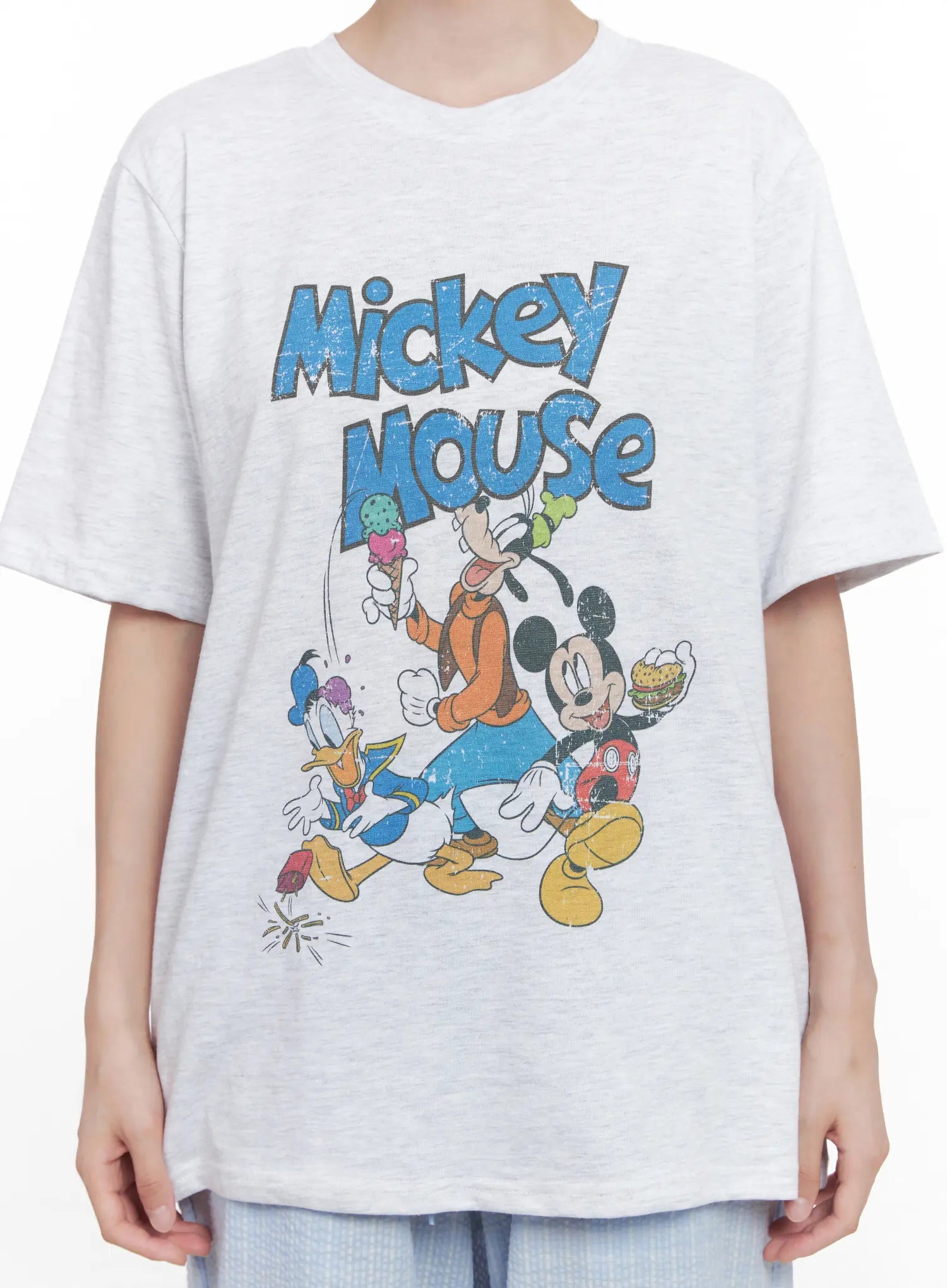 Oversized Cartoon Graphic Tee CL524