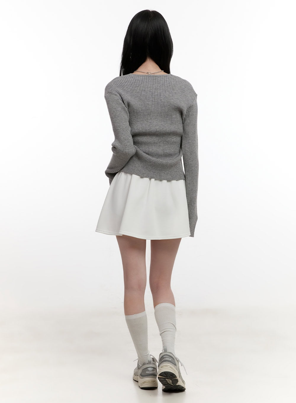 Ribbed Slim-Fit Buttoned Cardigan CF528