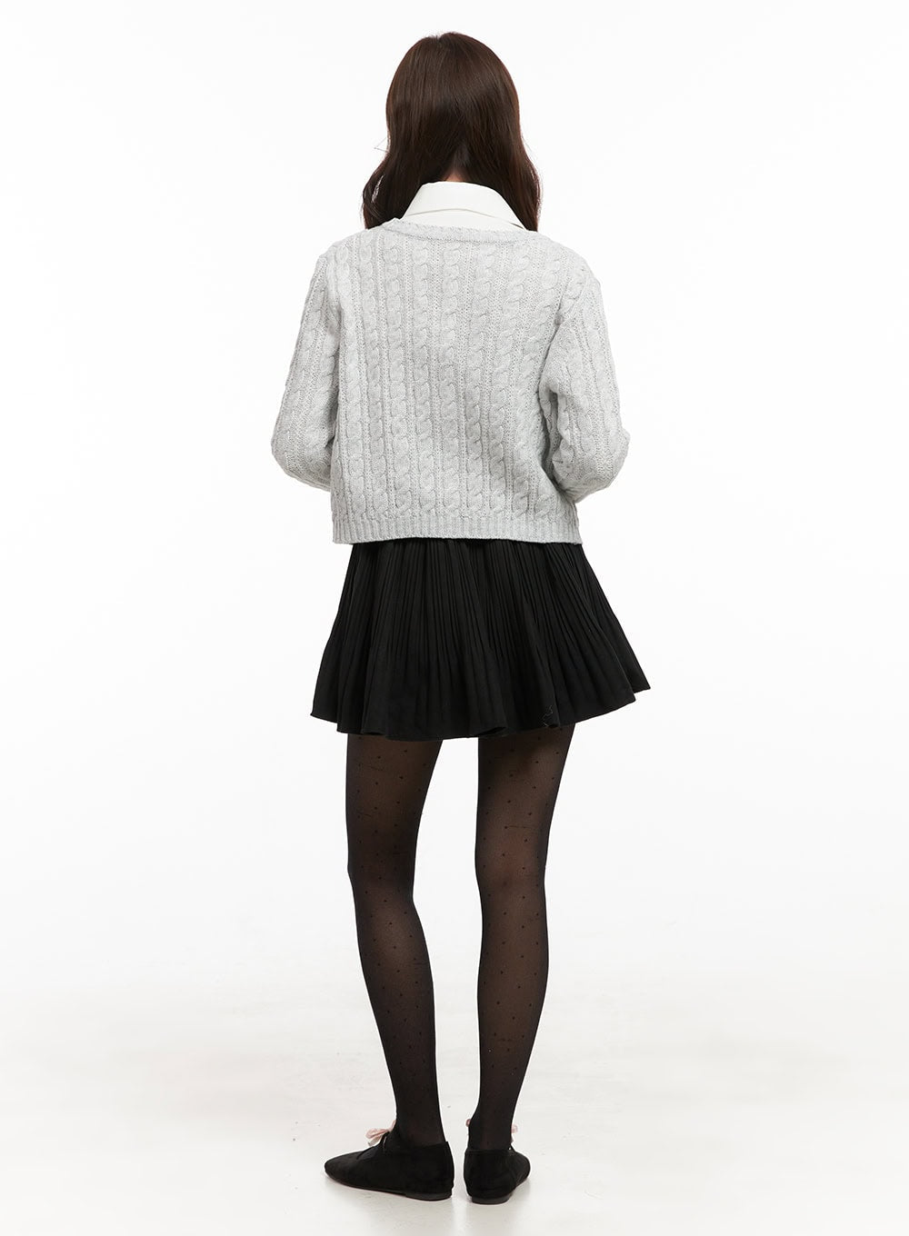 Cozy Cable Knit Buttoned Cardigan OD403