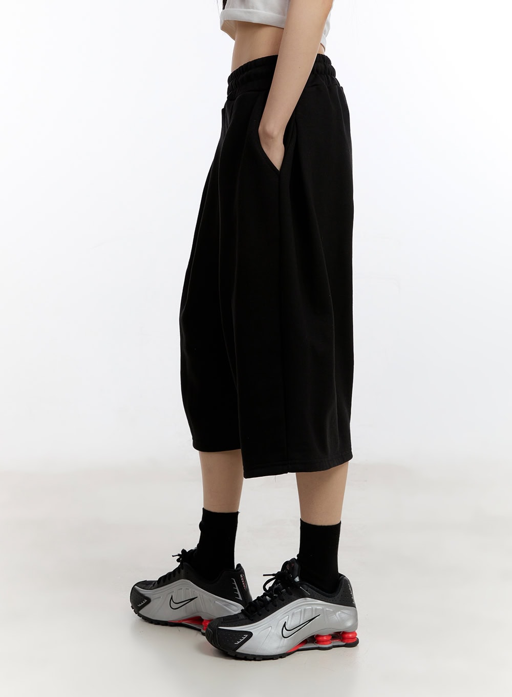 Oversize Midi Bermuda Sweatshorts CA509