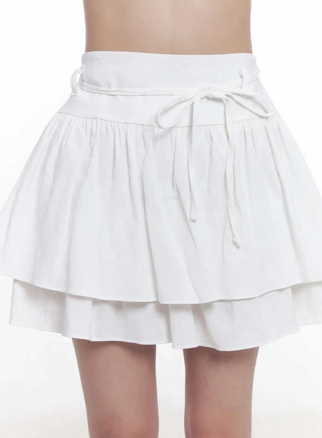 Flirty Ribbon Flared Mini Skirt CU523