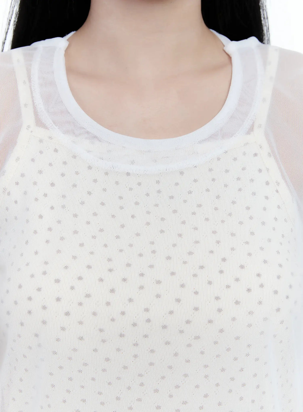 Sheer Tie-Strap Tee CG501