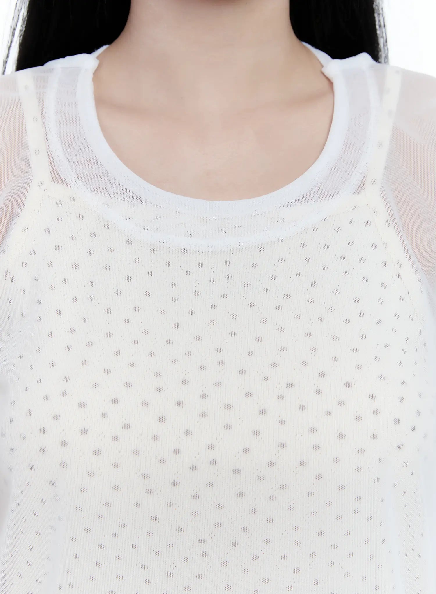 Sheer Tie-Strap Tee CG501