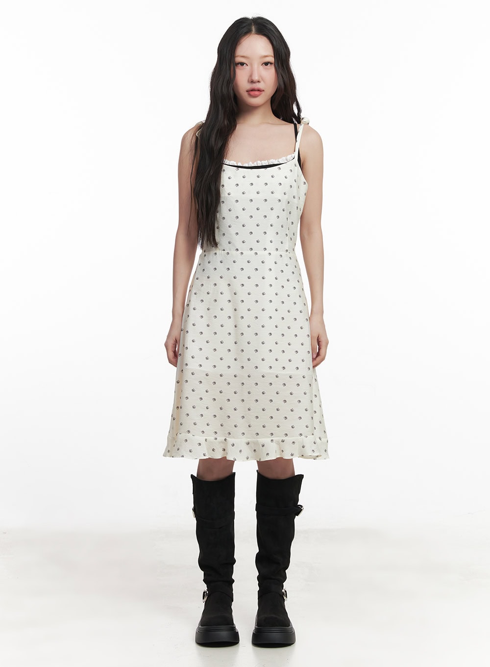 Floral Flare Cami Midi Dress IM528