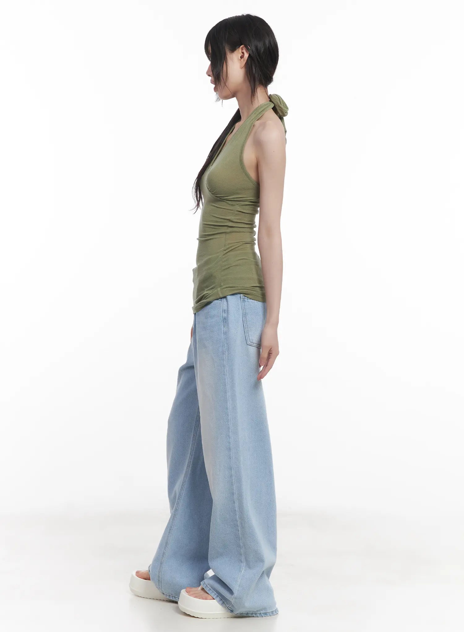 Sheer Halter Neck Tank CU519