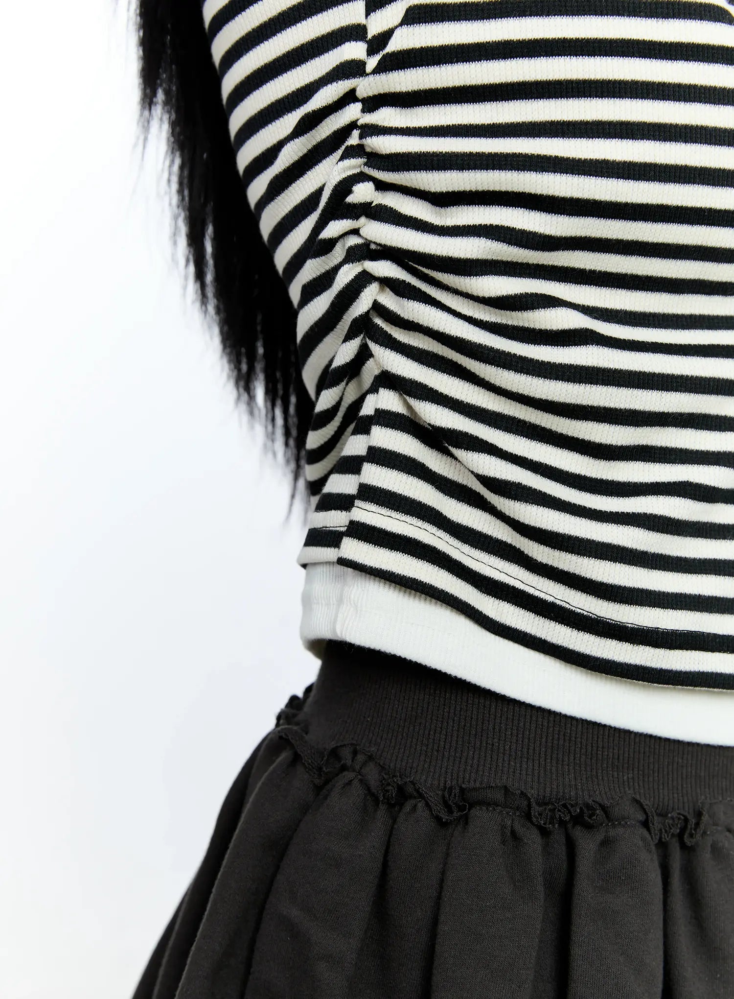 Striped Layered Cardigan CG513