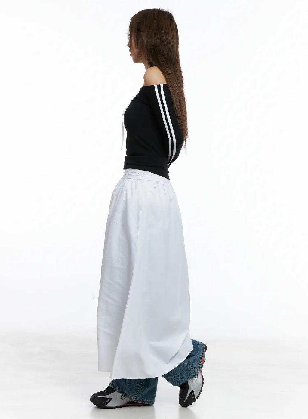 Trendy Track Stripe Long-Sleeve Top CS504