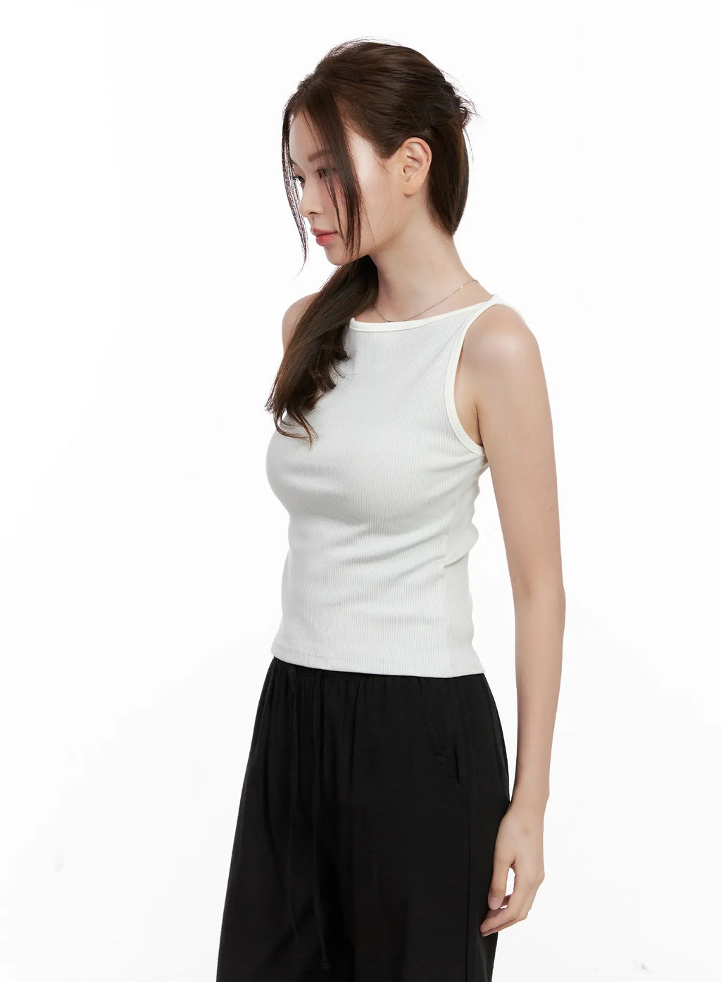 Ribbed Cotton Tank Top CL524