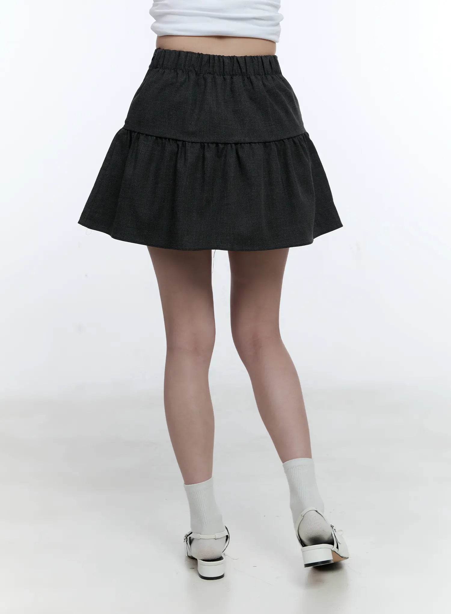 Pleated Flare Mini Skirt CG514
