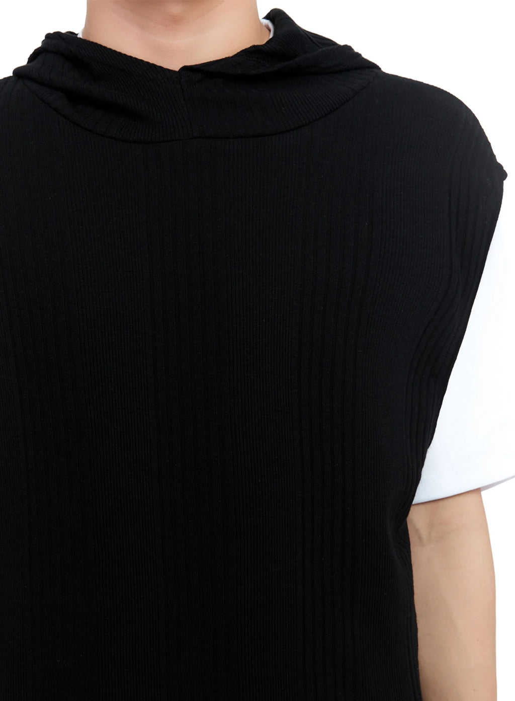 Men's Knit Tank Hoodie IG520