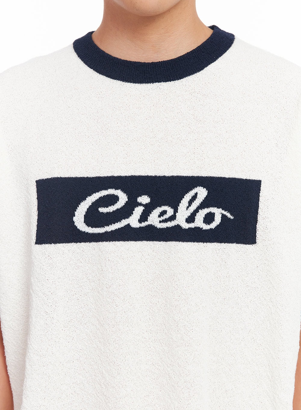 Men's Contrast Knit T-Shirt IU503