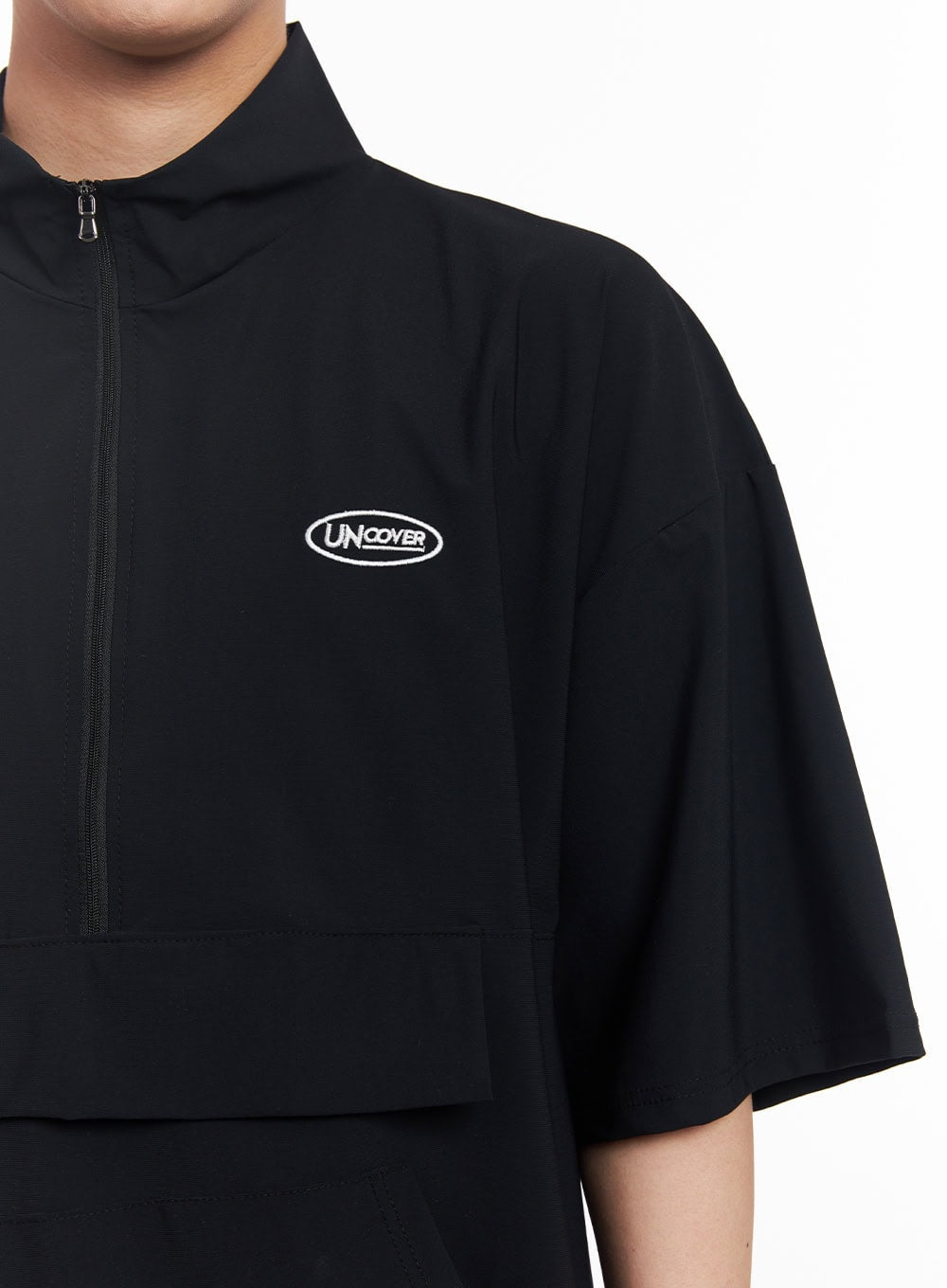 Men's Oversize Half-Zip Windbreaker Top IA525