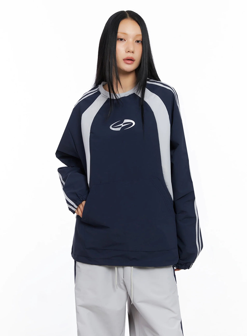 Two-Tone Raglan Sweatshirt CO516