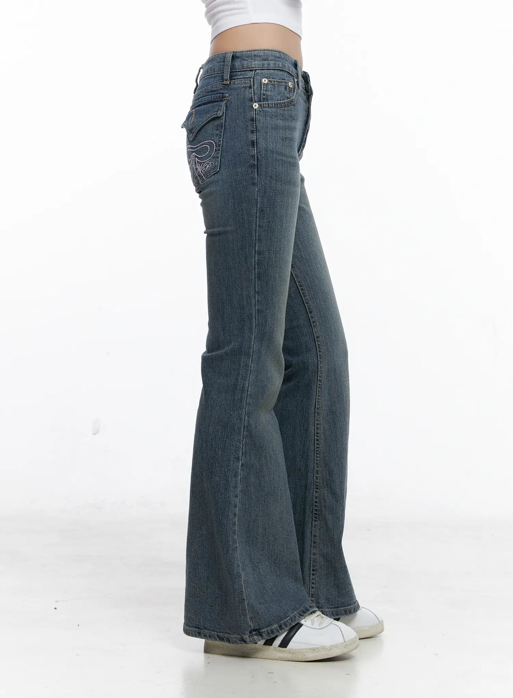 Maia Bow Flared Jeans CS510