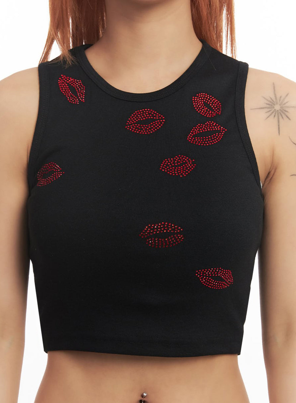Kiss Graphic Sleeveless Top IA515