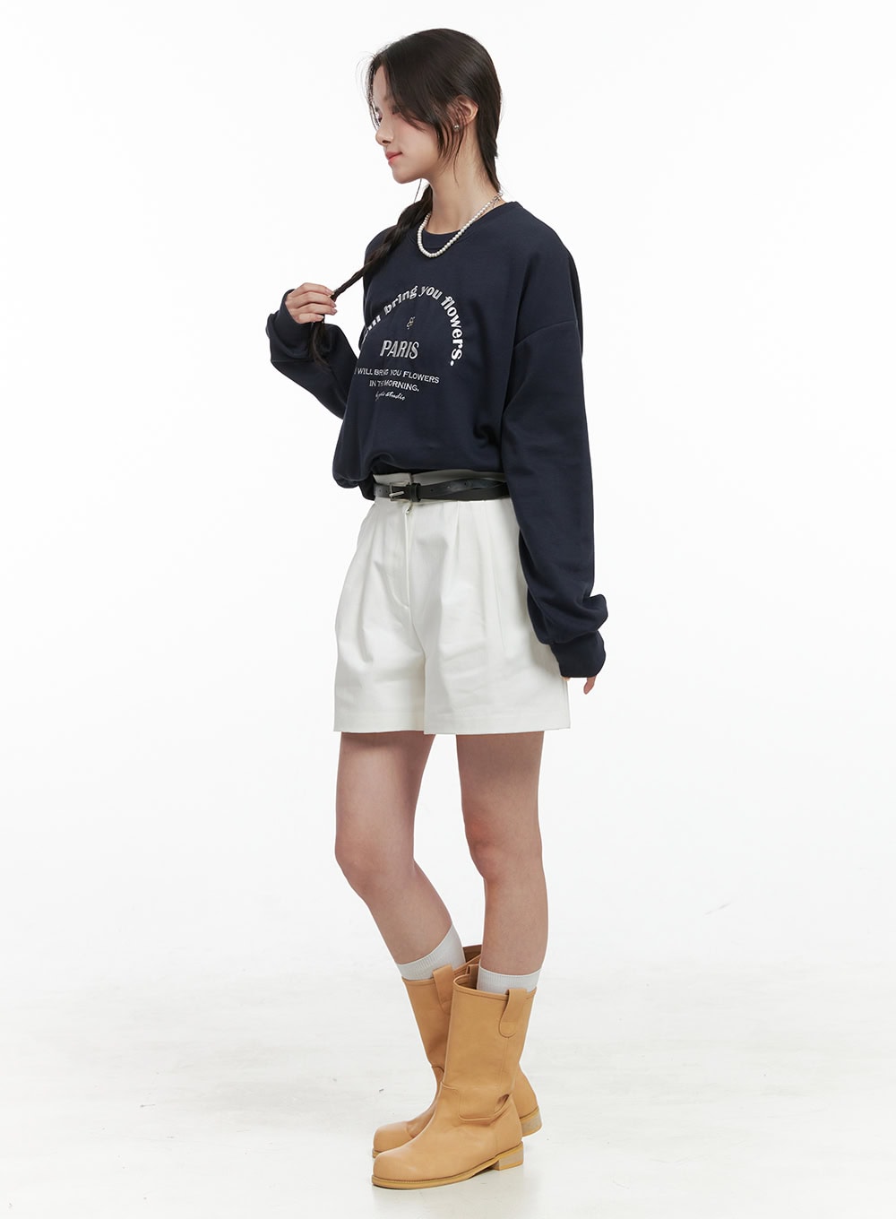 Cotton Pintuck Shorts OG412